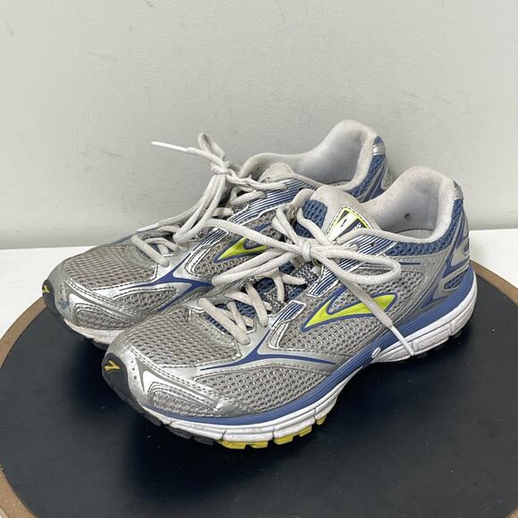 Brooks Silver and Blue Athletic Shoes - Picture 7 of 14